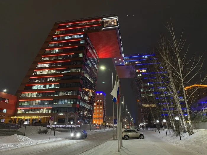 Technopark of Novosibirsk Akademgorodok - My, Akademgorodok, Technopark, Novosibirsk, The photo, Winter, Novosibirsk Akademgorodok