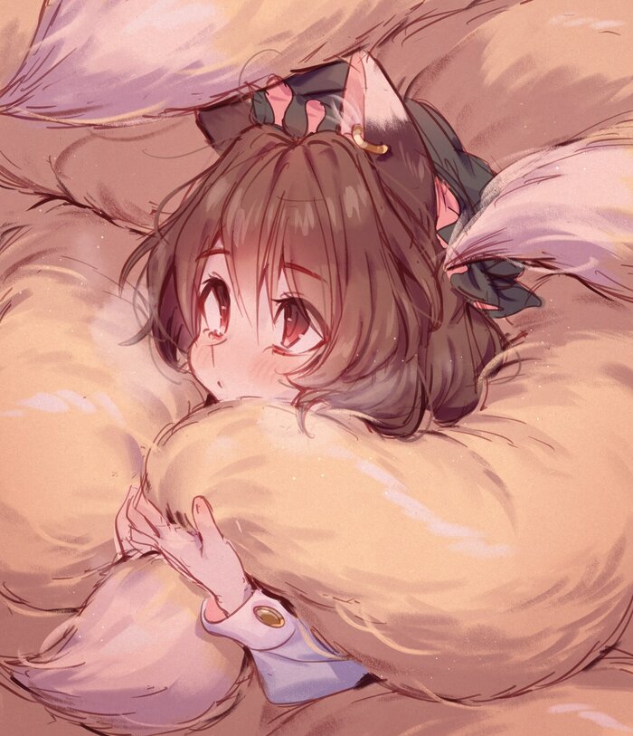 ... , , Anime Art, Touhou, Chen (Touhou), Animal Ears, 