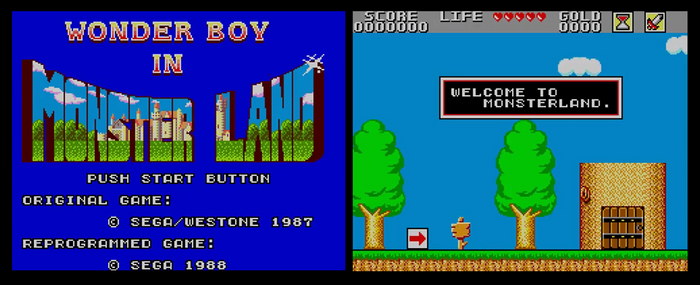 Wonderboy in Monsterland -    Sega Master System  , ,  ,  , Sega, 