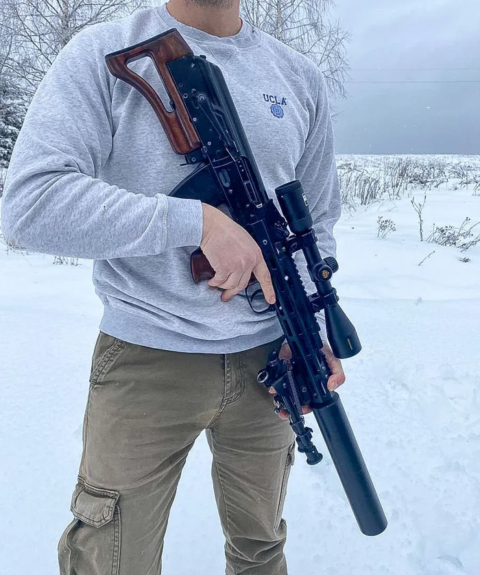 VSS did not hear - My, Firearms, Weapon, Kalashnikov assault rifle, Saiga, Hunting, Bullpup, Aria, VSS Vintorez, DTK, Shooting, Armament, Longpost