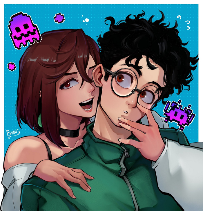  Anime Art, , Dandadan, Ayase Momo, Takakura Ken