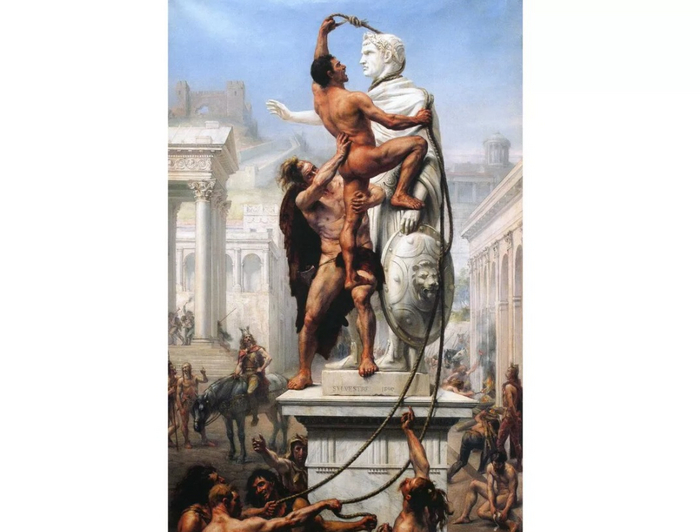 ( . .  - " ",   "Le Sac de Rome par les barbares en 410",   1890- .     ,           ))