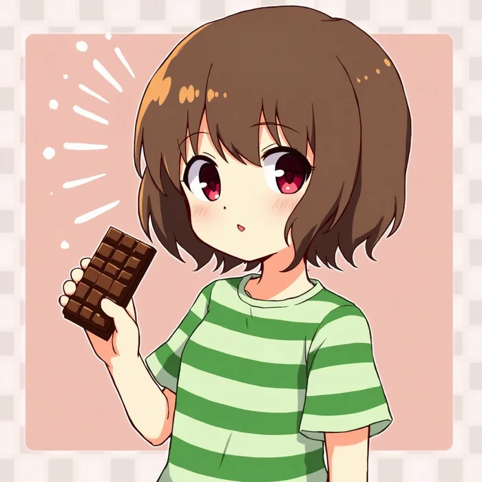 Post #12144583 - My, Anime, Anime art, Stable diffusion, Neural network art, Chara, Undertale, Longpost