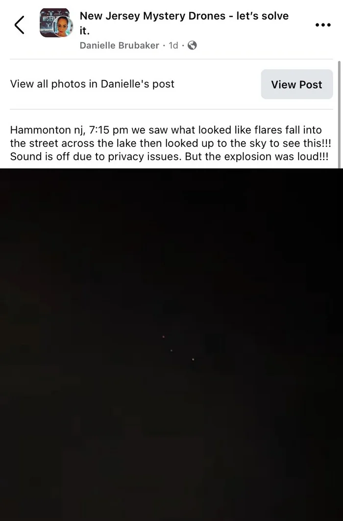 Над нами что-то происходит ч.7 - США, Вертикальное видео, Нью-Джерси, НЛО, Неопознанное, Видео, Без звука, Длиннопост, Facebook (ссылка)