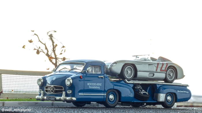 1954 Mercedes Benz Rennwagen-Schnelltransporter (Schuco) , ,  , 