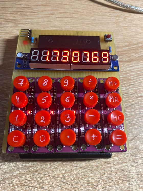 Homemade calculator - My, Microcontrollers, Homemade, Longpost