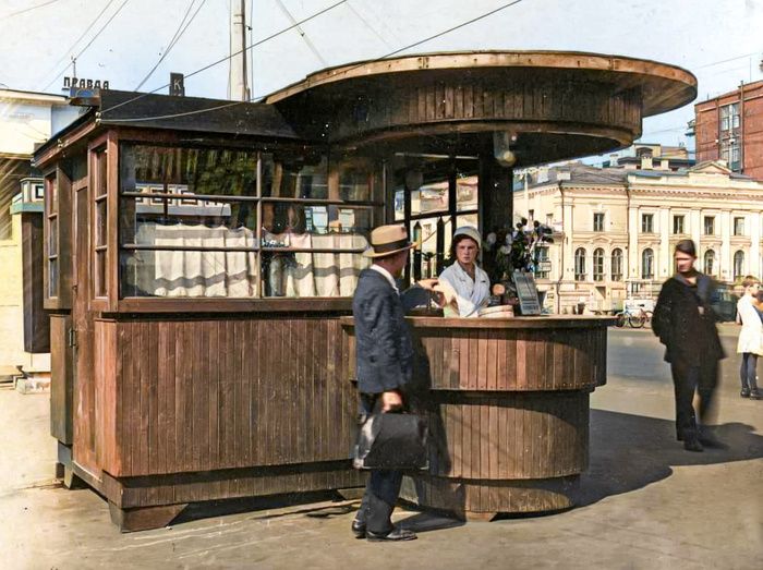 Жизнь Советской Москвы в 30-е годы. 20 раскрашенных фотографий. Часть II Москва, Столица, СССР, 1930-е, Фотография, Историческое фото, История города, Колоризация, Длиннопост