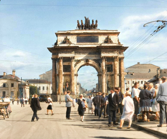 Жизнь Советской Москвы в 30-е годы. 20 раскрашенных фотографий. Часть II Москва, Столица, СССР, 1930-е, Фотография, Историческое фото, История города, Колоризация, Длиннопост