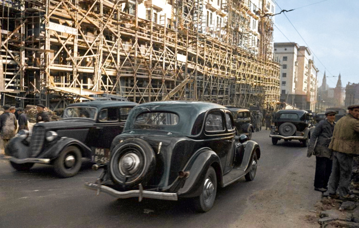 Жизнь Советской Москвы в 30-е годы. 20 раскрашенных фотографий. Часть II Москва, Столица, СССР, 1930-е, Фотография, Историческое фото, История города, Колоризация, Длиннопост