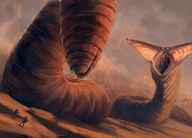 The main mystery of Dune: who and why brought the Sandworms to Arrakis? - My, Screen adaptation, Book Review, Fantasy, Review, Overview, Dune, Dune 2021, Science fiction, Space fiction, Space, Future, Movies, Movie review, Books, Lore of the universe, Sandworm, I advise you to look, What to read?, Longpost