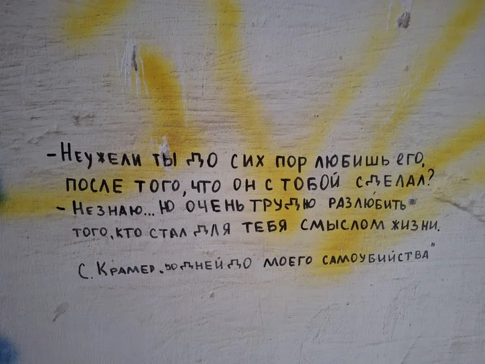 В доме делали ремонт, решил я цитаты на стенах напоследок сфотографировать - Юмор, Фотография, Цитаты, Мудрость, Стена, Мысли, Длиннопост