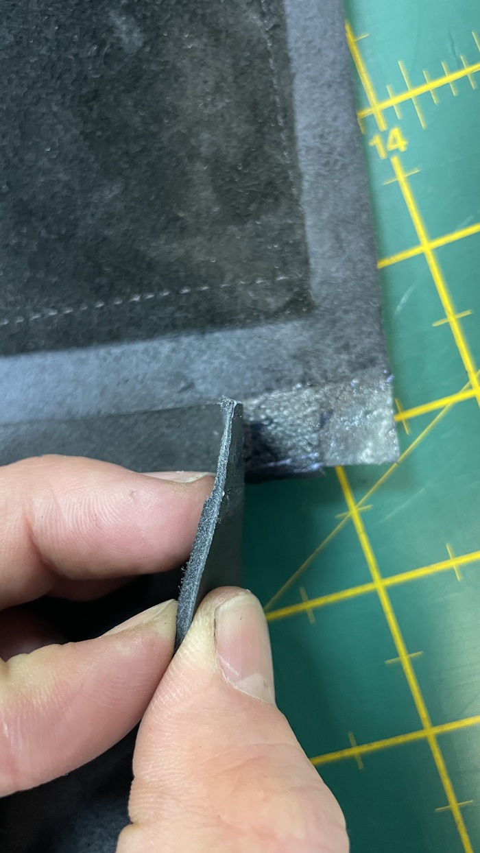 шерфовал некоторые места для уменьшения толщины