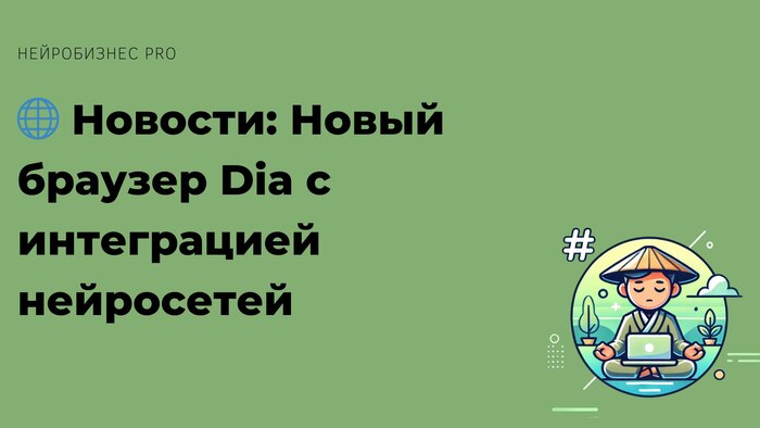 Новости: Новый браузер Dia с интеграцией нейросетей Кросспостинг, Pikabu Publish Bot, Новости, Инновации