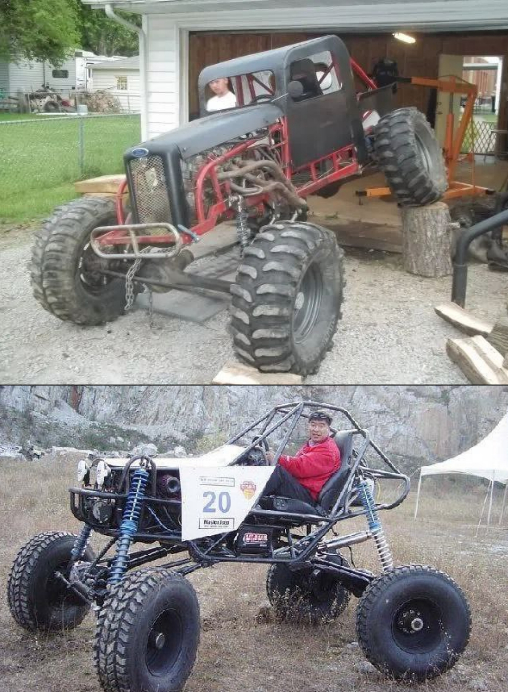 Что-то такое что зажиточный фермер мог бы сварганить в часы досуга пользуясь ресурсом своей же свалки сельхозтехники.