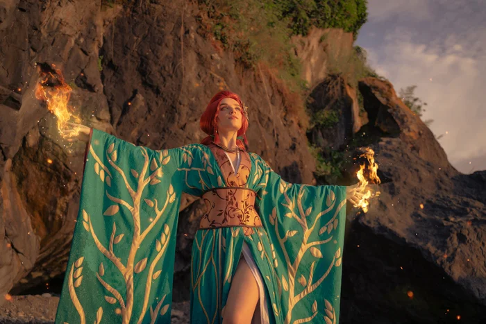 Japanese version of Triss Merigold | Japanese version of Triss - My, Cosplay, Cosplayers, Triss Merigold, Witcher, The Witcher 3: Wild Hunt, Longpost