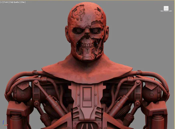 T-600 Terminator Salvation V2 High Detal 3D print model #2 - Моё, Терминатор, 3D печать, Моделизм, Покраска миниатюр, Масштабная модель, Длиннопост