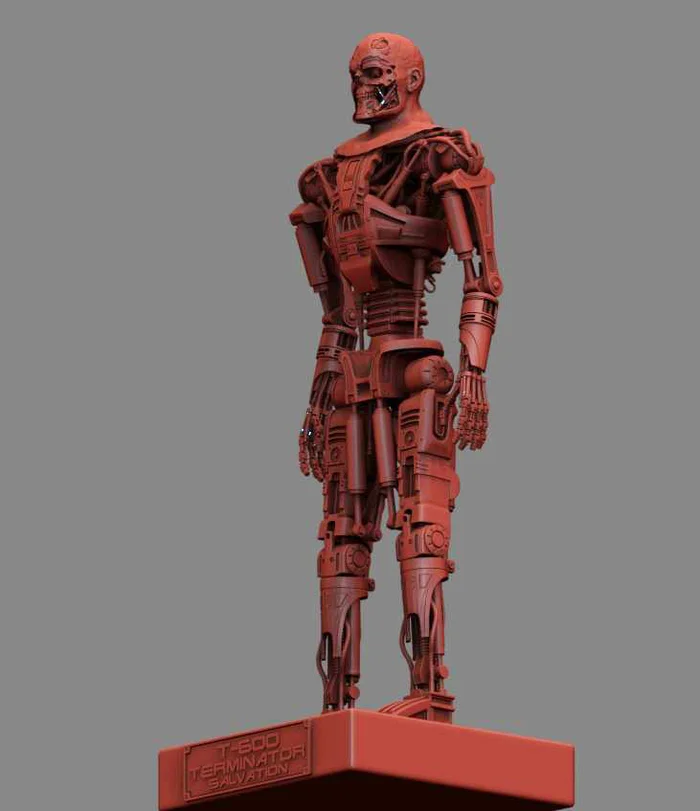 T-600 Terminator Salvation V2 High Detal 3D print model #2 - Моё, Терминатор, 3D печать, Моделизм, Покраска миниатюр, Масштабная модель, Длиннопост
