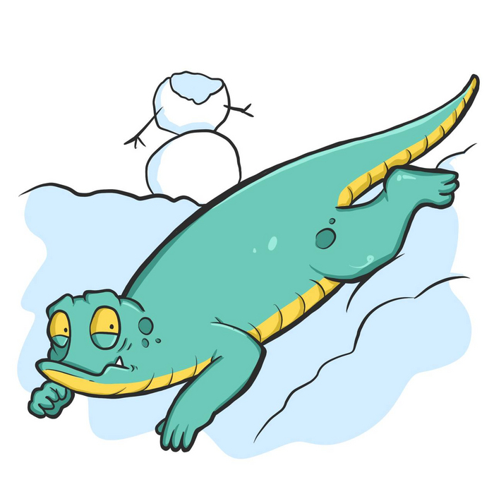 Можно было бы слепить снеговика, но после улицы сам как снеговик…