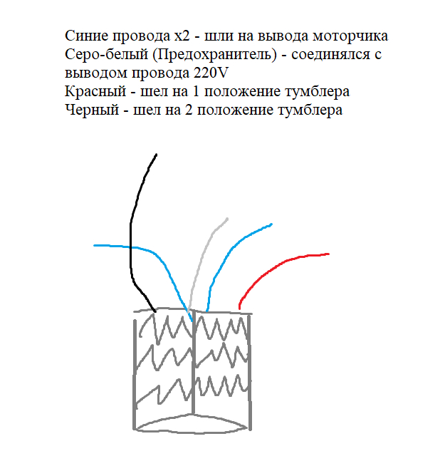 Схема подключения родного элемента
