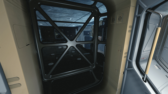 В одной спальне открывается вид на внутренности корабля, можно увидеть реактор, гравипривод и армилярий в нем