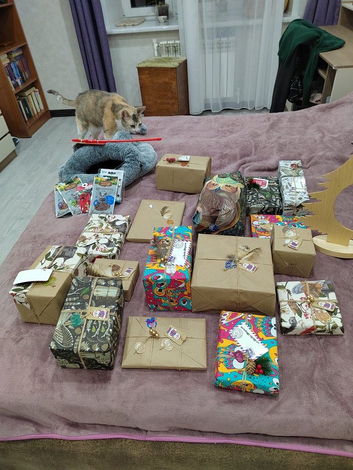 Вот все было настолько красиво упаковано, что мне жалко было открывать и рвать бумагу