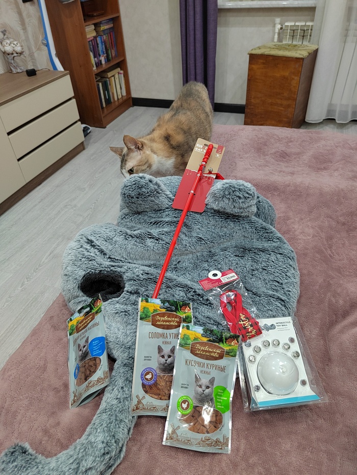 Это мы осматриваем свои подарки)