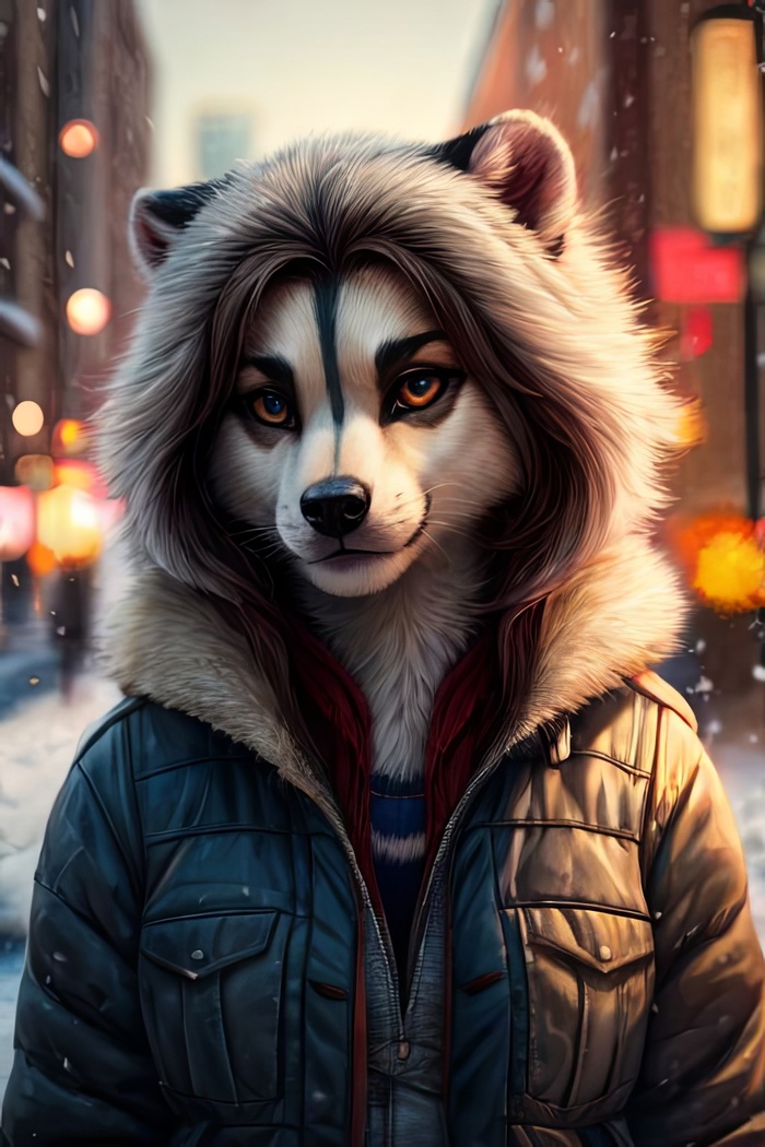    Wolfmks #381  , , Furry Art, Furry Skunk, 