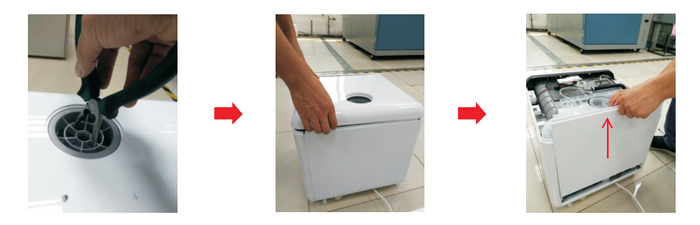 Этапы разборки - фото из сервисной инструкции