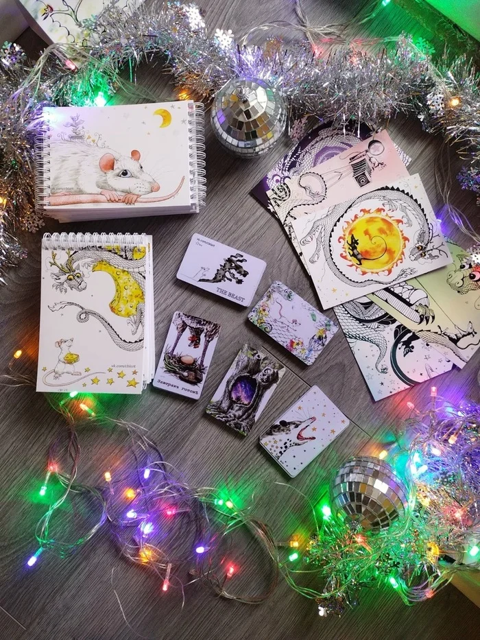 Printed products with original prints - My, Animalistics, Rat, The calendar, Notebook, Postcard, Seal, Print, Longpost