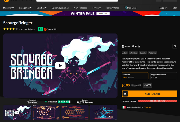 [Steam] ScourgeBringer , , Steam, Fanatical,  Steam, 