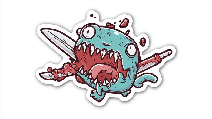 cut sticker by Bill Amend --stylize 11 --v 6.0