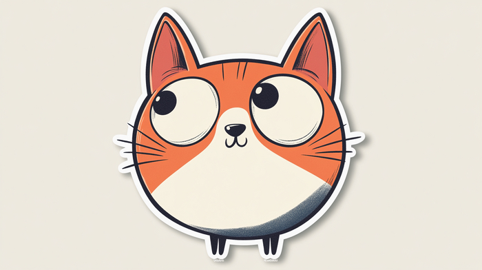 cut sticker by Bill Amend --stylize 15 --v 6.1