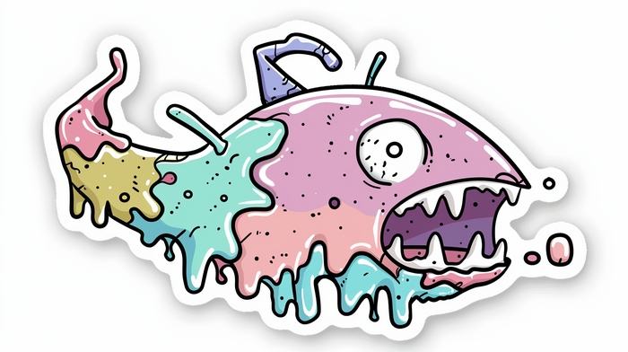 Allie Brosh's die-cut sticker --v 6.0