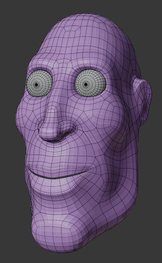3D голова - Моё, 3D моделирование, Blender