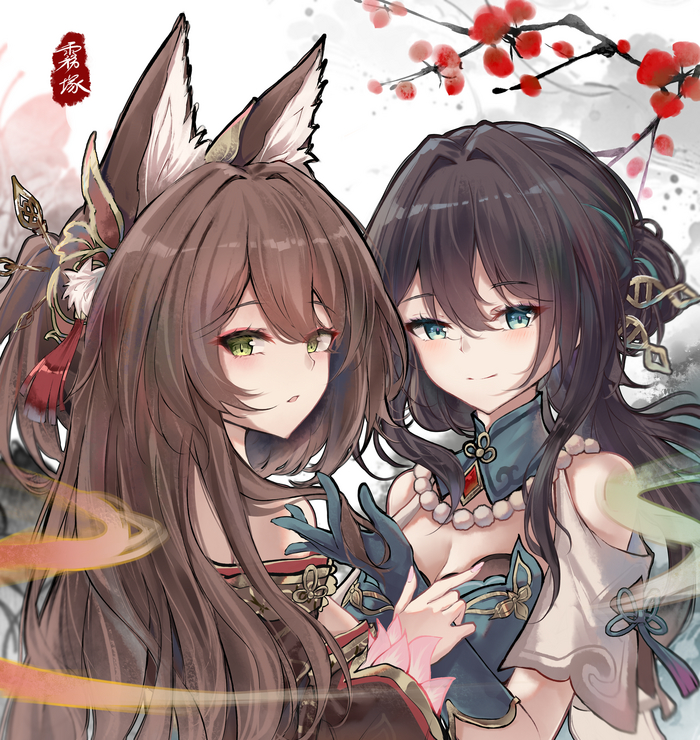 Ruan Mei  Tingyun , Anime Art, Honkai: Star Rail, Ruan Mei (Honkai: Star Rail), Tingyun (Honkai: Star Rail), , Animal Ears,  ,  , , ,  , , 