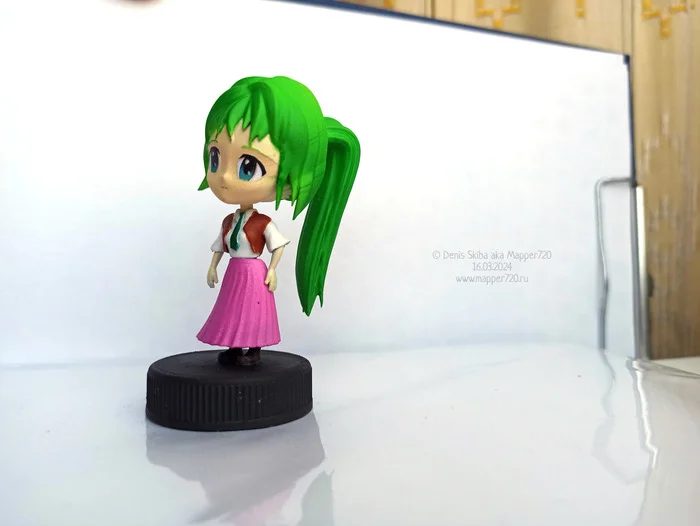 Sonozaki Mion (3d print model) - Моё, Аниме, Anime Art, Higurashi no naku koro ni, Sonozaki Mion, 3D печать