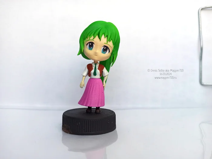 Sonozaki Mion (3d print model) - Моё, Аниме, Anime Art, Higurashi no naku koro ni, Sonozaki Mion, 3D печать