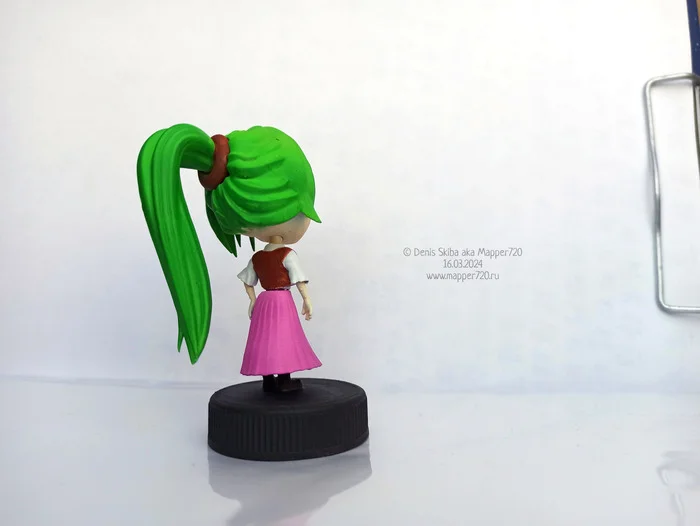 Sonozaki Mion (3d print model) - Моё, Аниме, Anime Art, Higurashi no naku koro ni, Sonozaki Mion, 3D печать