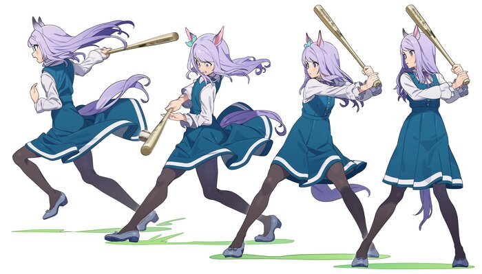 ,    ,     , Anime Art, Uma Musume Pretty Derby, Mejiro McQueen, , Animal Ears, , 