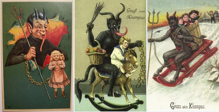 Несколько изображений Крампуса