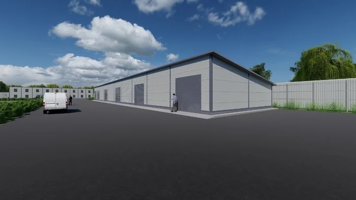Construction of a car service garage 12x60x4.5m (from design to construction, sequence of works..) - My, Building, Home construction, Garage, Metal structures, Longpost, Builders, Heating, Installation of heating systems, Video, Vertical video