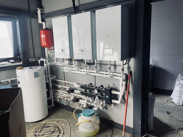 Construction of a car service garage 12x60x4.5m (from design to construction, sequence of works..) - My, Building, Home construction, Garage, Metal structures, Longpost, Builders, Heating, Installation of heating systems, Video, Vertical video