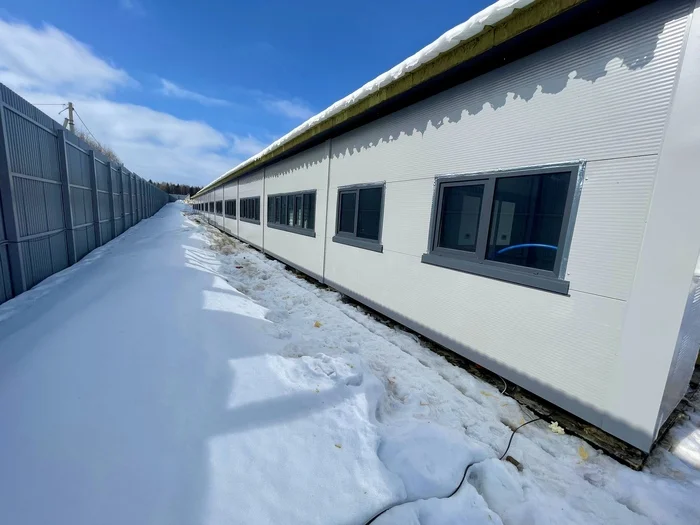 Construction of a car service garage 12x60x4.5m (from design to construction, sequence of works..) - My, Building, Home construction, Garage, Metal structures, Longpost, Builders, Heating, Installation of heating systems, Video, Vertical video