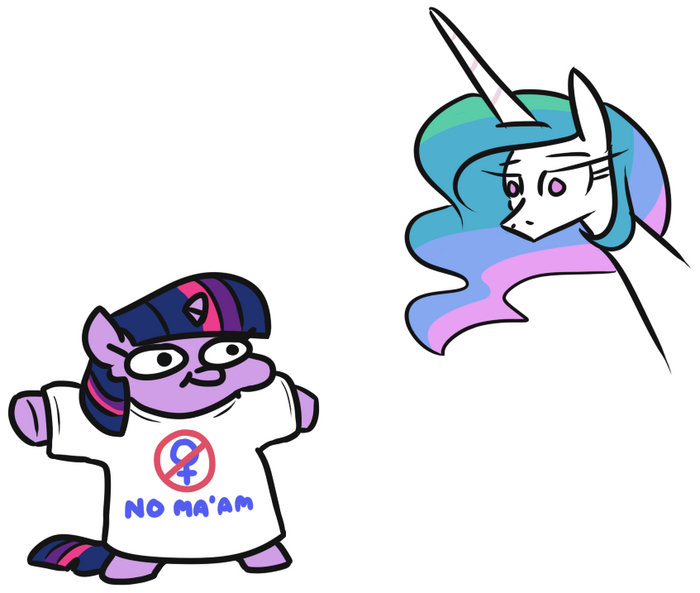    My Little Pony, Twilight Sparkle, Princess Celestia, Jargon Scott, Squatpony