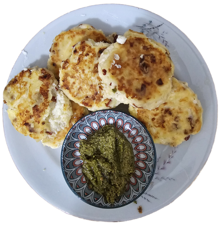 Сырники с вяленными помидорами