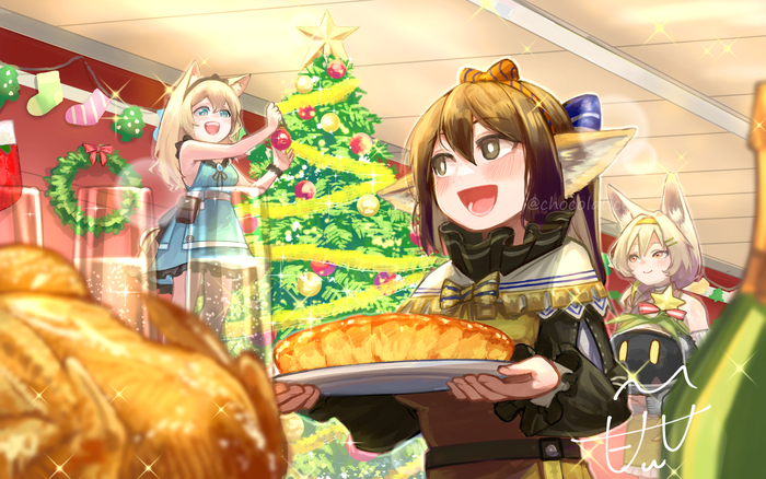   Arknights, Perfumer (Arknights), Beanstalk (Arknights), Podenco, Animal Ears, Anime Art, Game Art, , , 