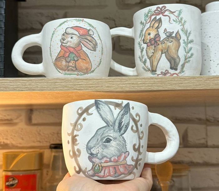 Кружечки после росписи