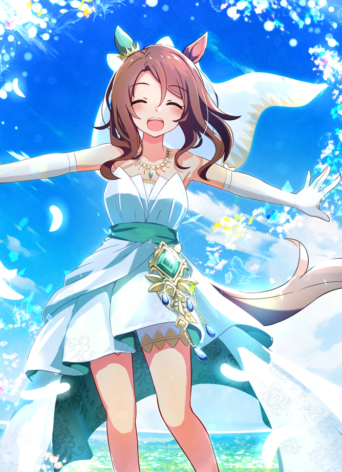 King Halo   , Anime Art, Uma Musume Pretty Derby, Haru Urara, Animal Ears, , , King Halo, Kawakami Princess