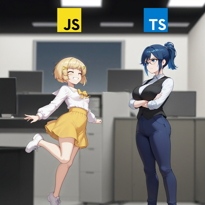 JS-  TS- ,  , Anime Art, Original Character, , , Javascript, Typescript