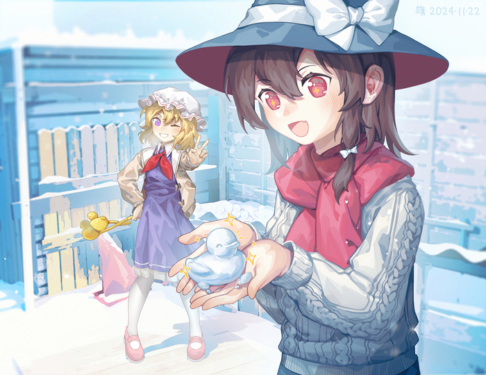  Touhou, Maribel Hearn, Usami Renko, Anime Art, Game Art, , ,  ,  